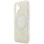 Guess IML Flowers Electro Pearl Strap MagSafe - Dėklas iPhone 17 (baltas)