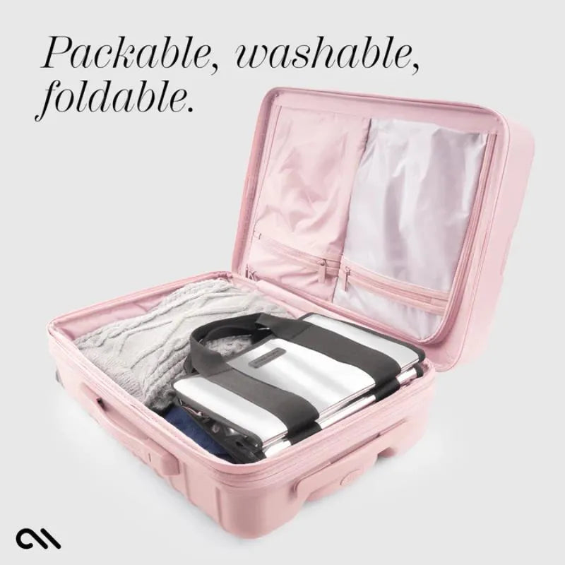 „Case-Mate“ mini kelioninis krepšys „Mini Travel Tote“ – vandeniui atsparus kelioninis krepšys per petį (sidabrinis chromas)