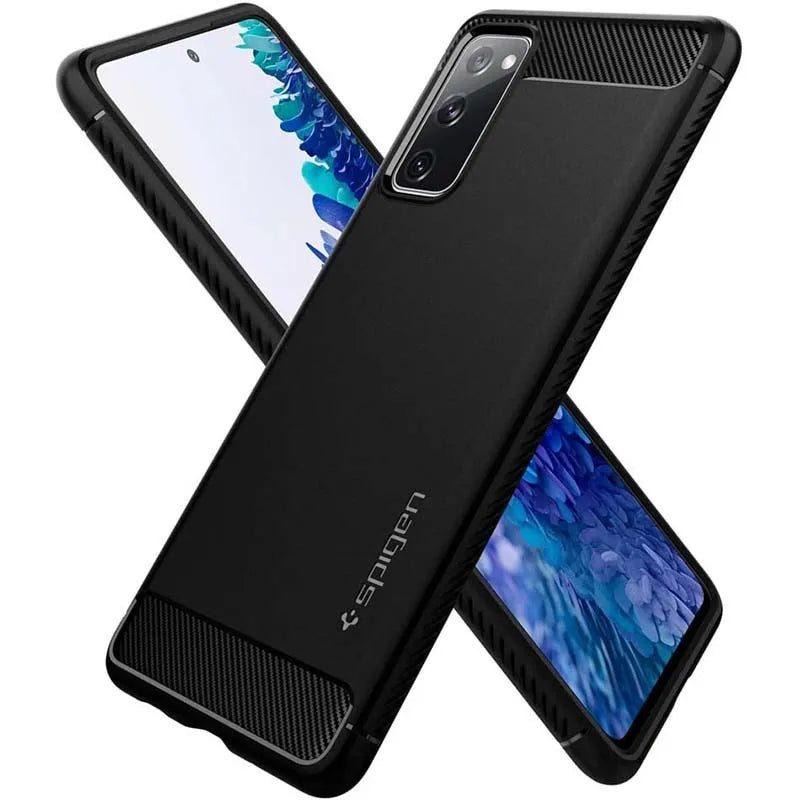 Spigen Rugged Armor – dėklas Samsung Galaxy S20 FE (juodas)
