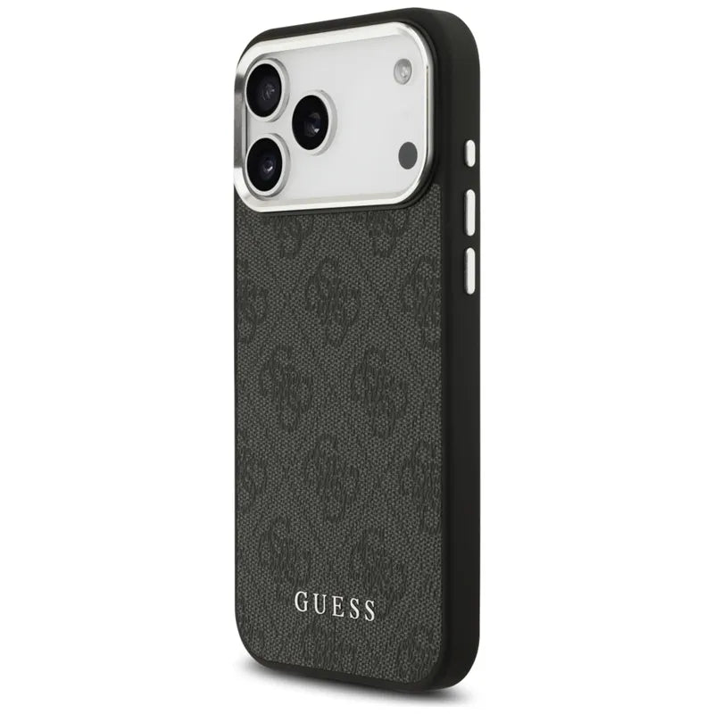 Guess 4G Classic Logo MagSafe – iPhone 17 Pro Max dėklas (juodas)