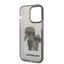 Karl Lagerfeld IML Glitter NFT Karl & Choupette – dėklas, skirtas iPhone 14 Pro (juodas)