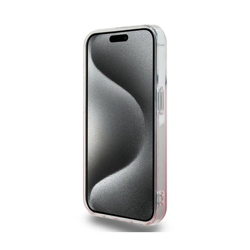 Hello Kitty IML Gradient Electrop Kitty Head dėklas iPhone 14 Pro (rožinis)