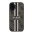 Guess 4G Printed Stripes MagSafe – dėklas iPhone 16 (rudas)