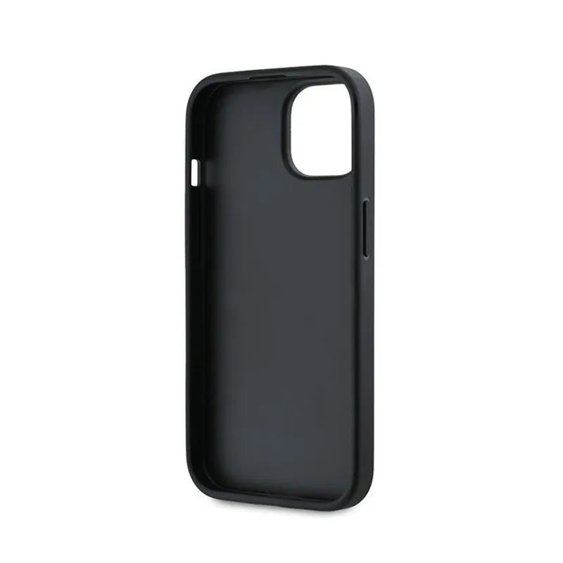 Karl Lagerfeld Diagonal Quilted Script – Dėklas iPhone 15 Plus / 14 Plus (Juodas)