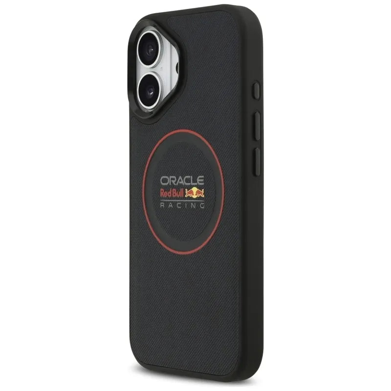 Red Bull Meshed Red Ring & Metal Buttons MagSafe – dėklas iPhone 17 (tamsiai mėlynas)