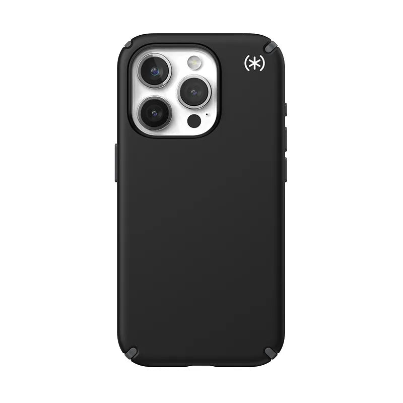 Speck Presidio2 Pro MagSafe – iPhone 15 Pro dėklas (juoda / pilka / balta)