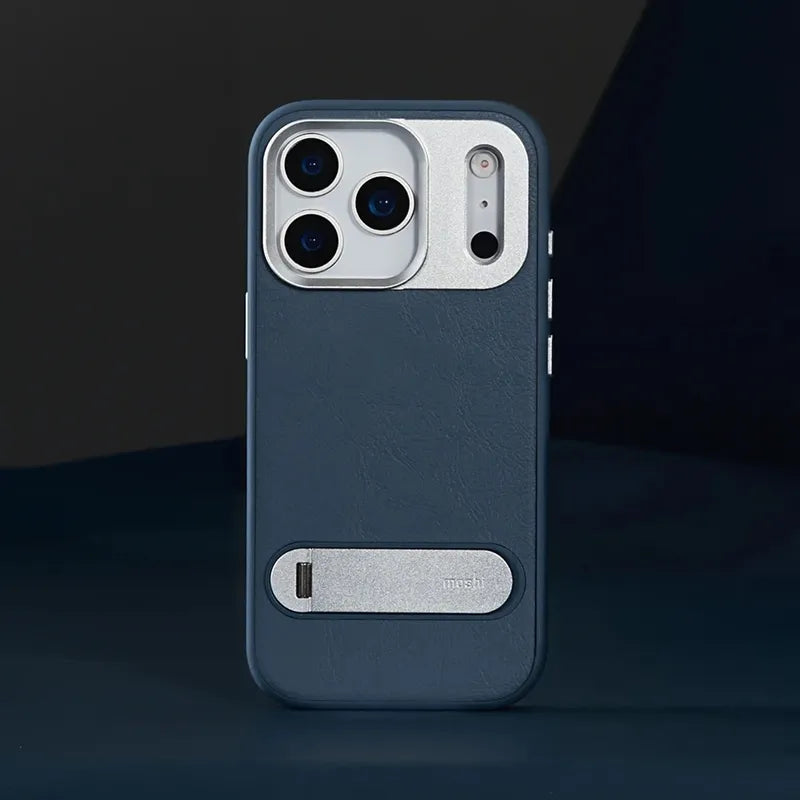 Moshi Kameleon MagSafe – dėklas iPhone 17 Pro su stovo funkcija (Dusk Blue)