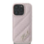 Karl Lagerfeld Quilted Signature – dėklas iPhone 16 Pro (rožinis)