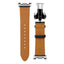 Spigen Enzo – natūralios odos dirželis Samsung Galaxy Watch 8 / 8 Classic 40 / 44 / 46 mm (juodas)