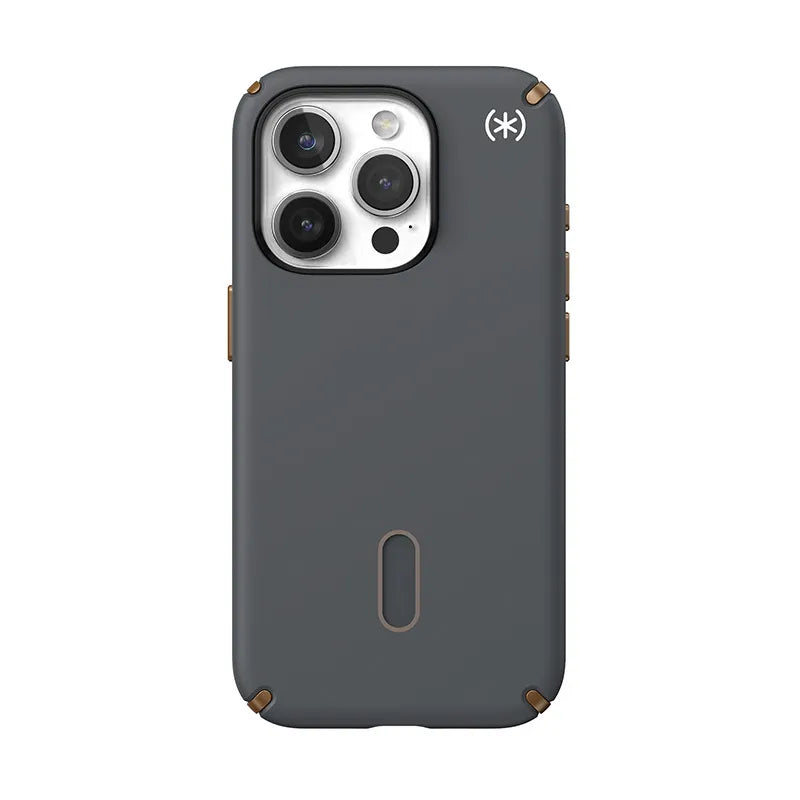 Speck Presidio2 Pro ClickLock & MagSafe – dėklas iPhone 15 Pro (anglies pilka / vėsioji bronzinė)