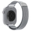 Spigen WBM4 – nerūdijančio plieno dirželis, skirtas Apple Watch 40/41/42 mm (sidabrinis)