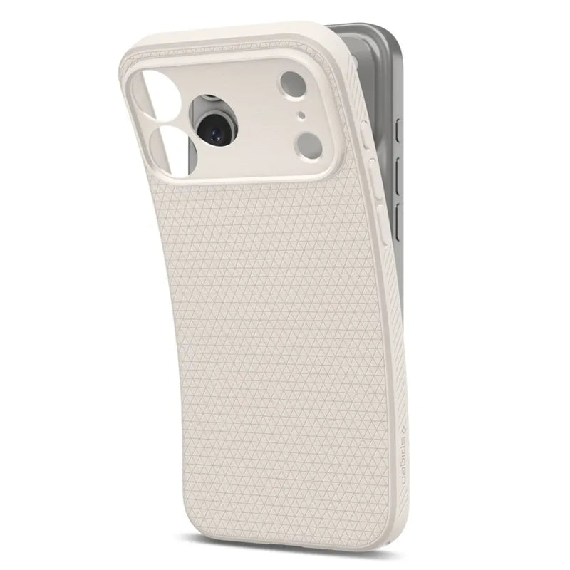 Spigen Liquid Air – dėklas, skirtas iPhone 18 Pro Max / 17 Pro Max (natūralaus titano spalvos)