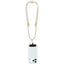 Guess Crossbody Strap 4G Charm – universalus telefono dirželis / USB-C į USB-C laidas 1,5 m (smėlio spalvos)