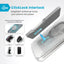 Speck Presidio Perfect-Clear Grip ClickLock & MagSafe – Dėklas iPhone 16 Pro Max (Skaidrus / Chromuota apdaila / Serene Silver)
