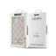 DKNY Leather Checkered Mono Pattern & Printed Stripes – dėklas iPhone 14 Pro Max (rožinis)