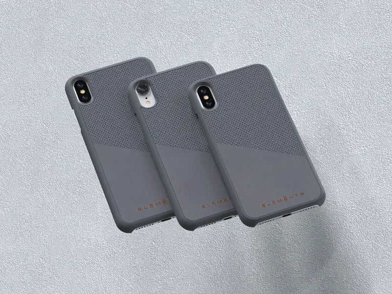 Nordic Elements Original Hel – dėklas iPhone Xs Max su tikro klevo medžio intarpu (pilkas)