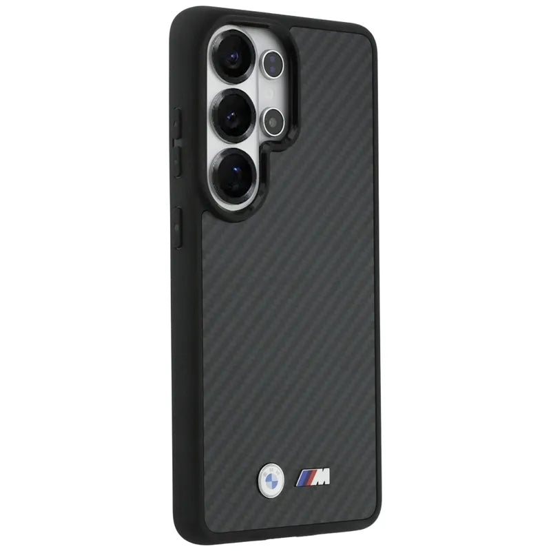 BMW M Kevlar Logo MagSafe – Samsung Galaxy S26 Ultra dėklas (juodas)