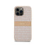 DKNY Leather Mono Stripe & Metal Logo – iPhone 14 Pro dėklas (rožinis)