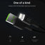 Kabelis Green Cell Ray USB-A - Lightning su balta LED lempute, 200 cm, palaikantis Apple 2.4A greitąjį įkrovimą