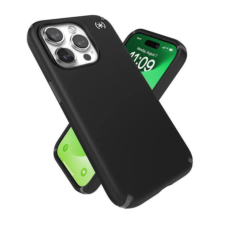 Speck Presidio2 Pro MagSafe – iPhone 15 Pro dėklas (juoda / pilka / balta)