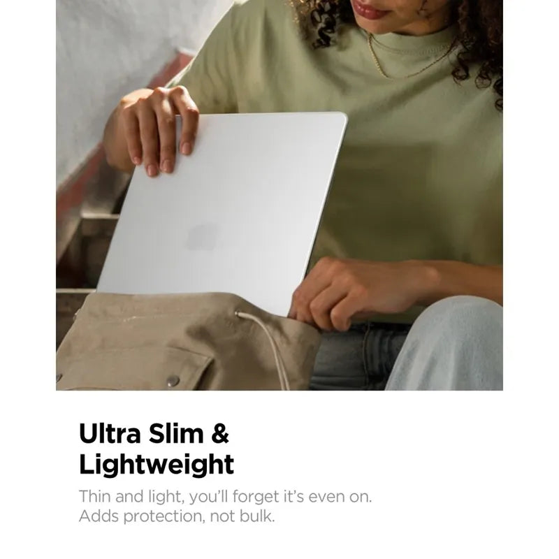 Spigen AirSkin – „MacBook Air“ dėklas 13,6 colio (M5/M4/M3/M2/2026-2022) (Frost Clear)