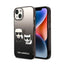 Karl Lagerfeld Gradient Ikonik Karl & Choupette – dėklas iPhone 14 Plus (juodas)