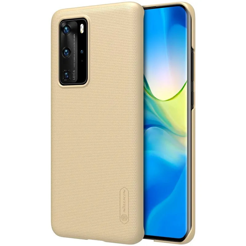 Nillkin Super Frosted Shield – dėklas Huawei P40 Pro (auksinis)