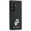 Karl Lagerfeld Saffiano Karl & Choupette Pin - Dėklas Samsung Galaxy Z Fold 8 Ultra (juodas)