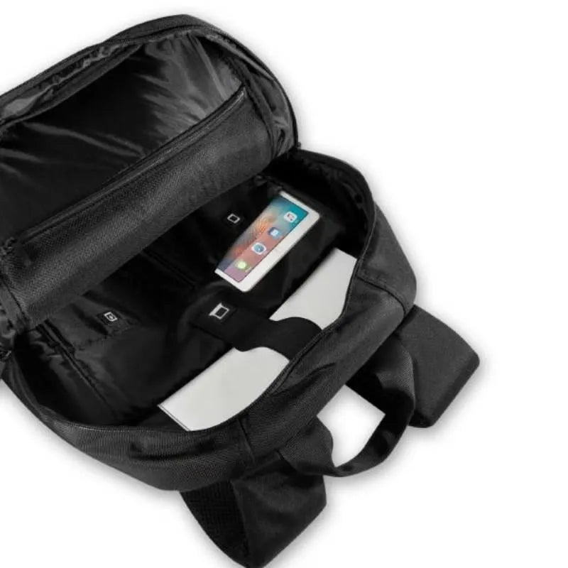 BMW Carbon&Leather Tricolor – nešiojamojo kompiuterio kuprinė 16" (juoda)