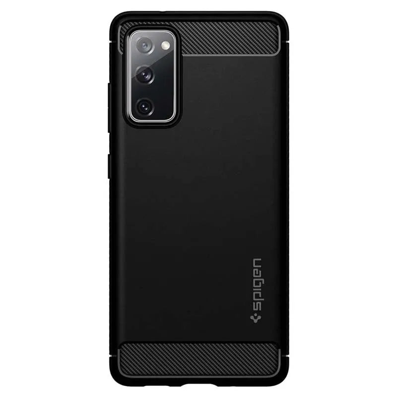 Spigen Rugged Armor – dėklas Samsung Galaxy S20 FE (juodas)