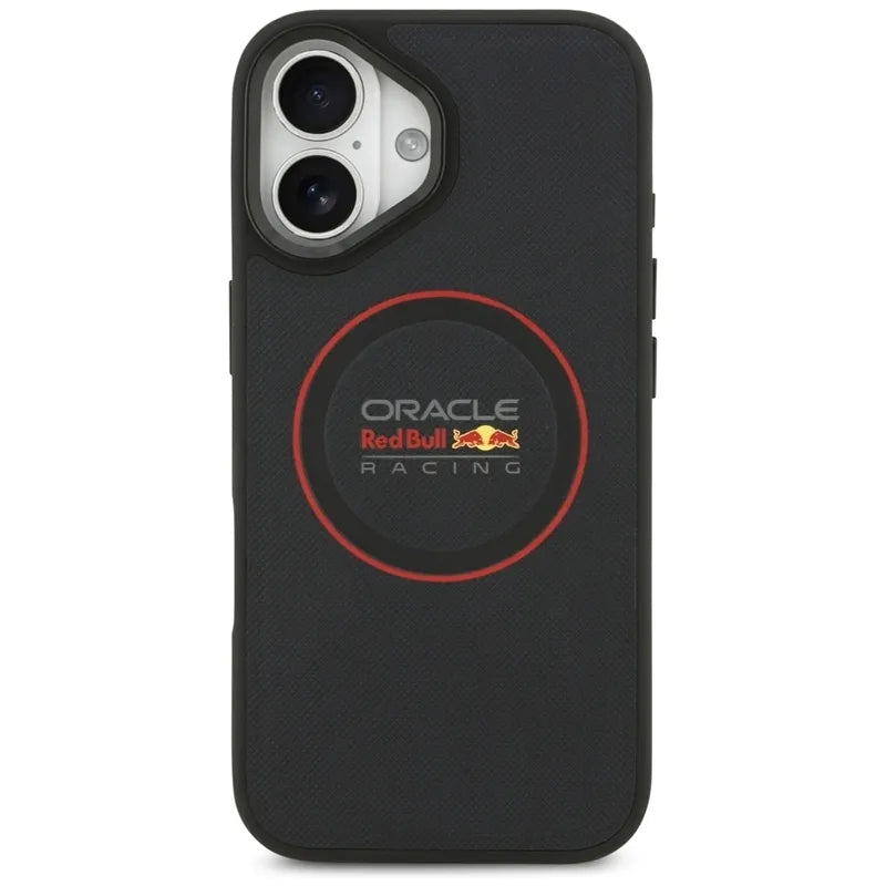 Red Bull Meshed Red Ring & Metal Buttons MagSafe – dėklas iPhone 17 (tamsiai mėlynas)