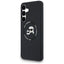 Karl Lagerfeld Silicone Karl & Choupette Heads MagSafe – Dėklas Samsung Galaxy S25 FE (juodas)