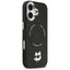 Karl Lagerfeld Choupette Pin MagSafe – dėklas iPhone 17 (juodas)