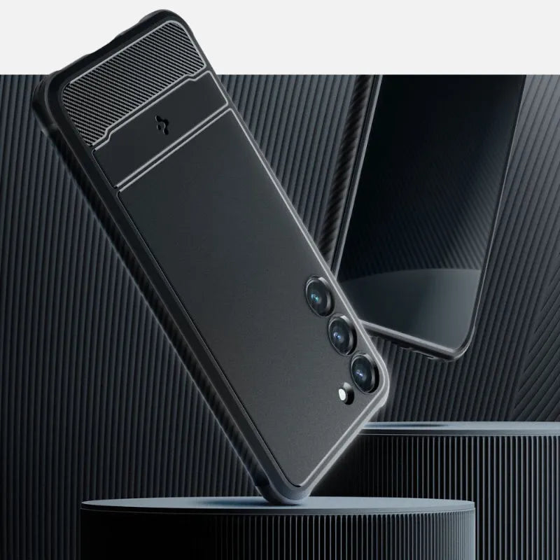 Spigen Rugged Armor – dėklas Samsung Galaxy S23 (Matte Black)