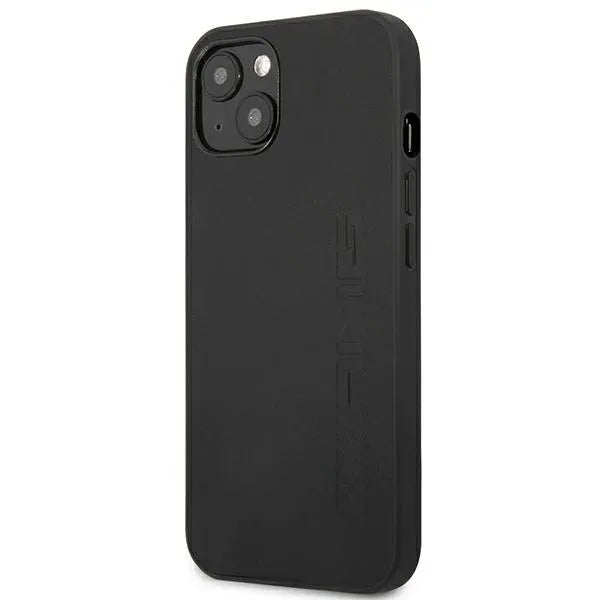 AMG Leather Hot Stamped – dėklas, skirtas iPhone 14 Plus (juodas)