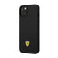 Ferrari Silicone Metal Logo – dėklas iPhone 14 Plus (juodas)
