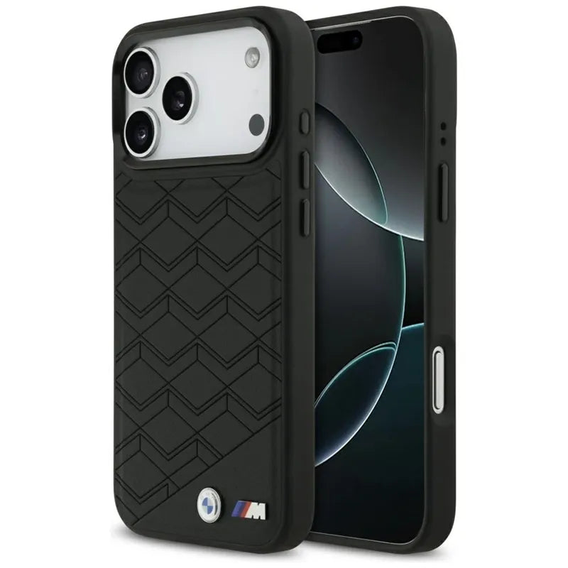 BMW M Shape Logo MagSafe – dėklas iPhone 17 Pro Max (juodas)