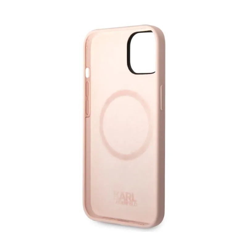 Karl Lagerfeld Silicone NFT Ikonik MagSafe – Dėklas iPhone 14 Plus (rožinis)