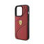 Ferrari Twist Metal Logo – dėklas iPhone 15 Pro (raudonas)