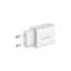 Crong USB-C kelioninis įkroviklis – USB-C Power Delivery 20 W sieninis įkroviklis (baltas)