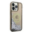 Karl Lagerfeld Liquid Glitter Round RSG Logo dėklas – dėklas iPhone 14 Pro Max (juodas)