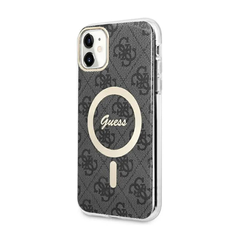 Guess 4G MagSafe – Dėklas iPhone 11 telefonui (juodas)