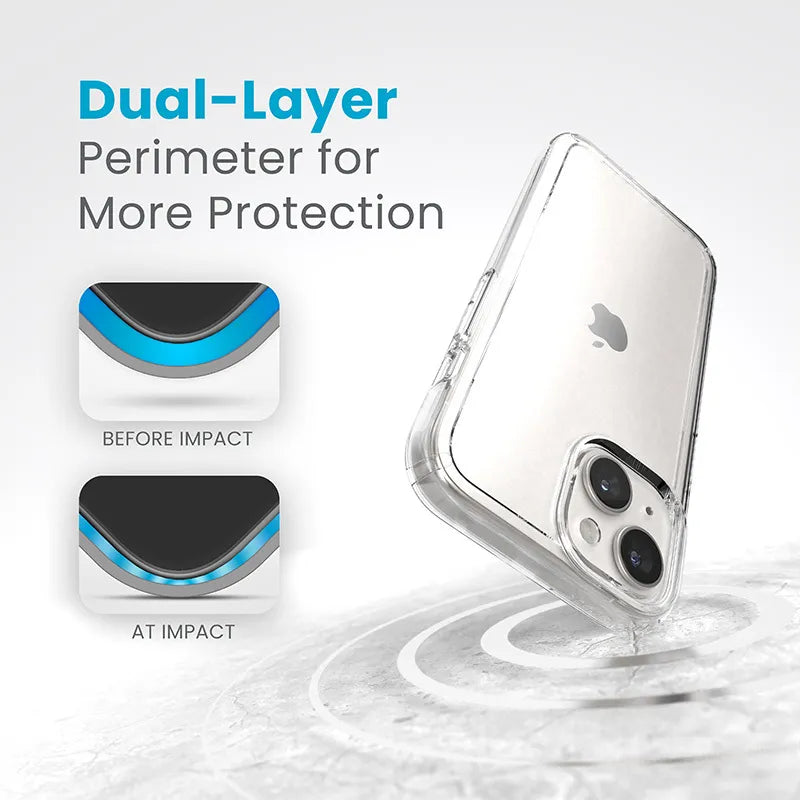 Speck Gemshell – iPhone 17e / 16e / 15 / 14 / 13 dėklas (skaidrus)
