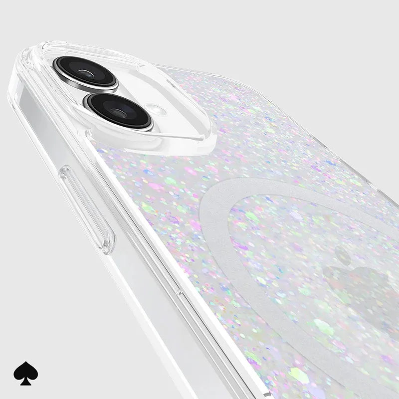 „Kate Spade New York“ apsauginis „MagSafe“ dėklas, skirtas „iPhone 16 Plus“ (stambūs blizgučiai)