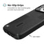 Speck Presidio2 Grip ClickLock & MagSafe – iPhone 17 Pro dėklas (juodas / pilkas / baltas)