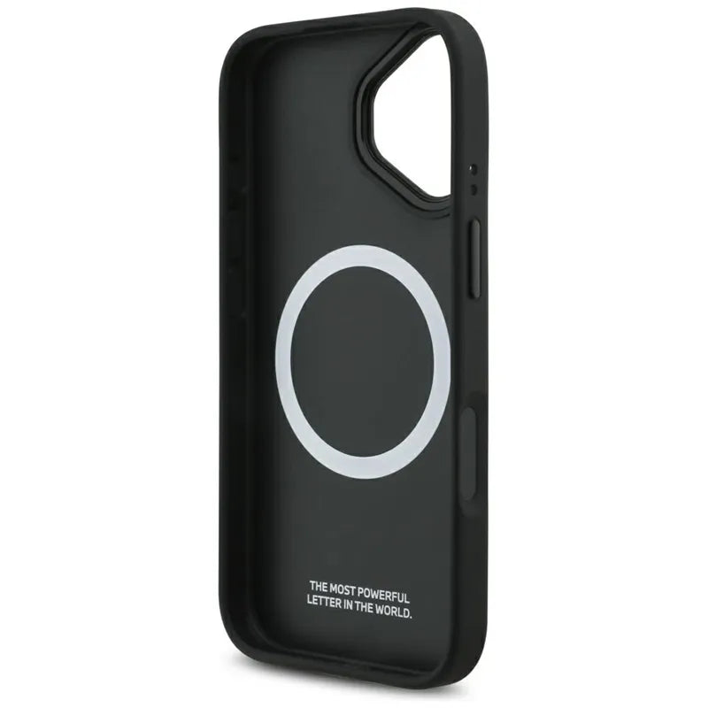 BMW M Quilted Logo MagSafe – iPhone 17 dėklas (juodas)