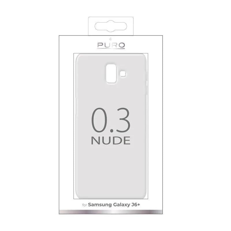 PURO 0.3 Nude - Dėklas Samsung Galaxy J6+ (skaidrus)