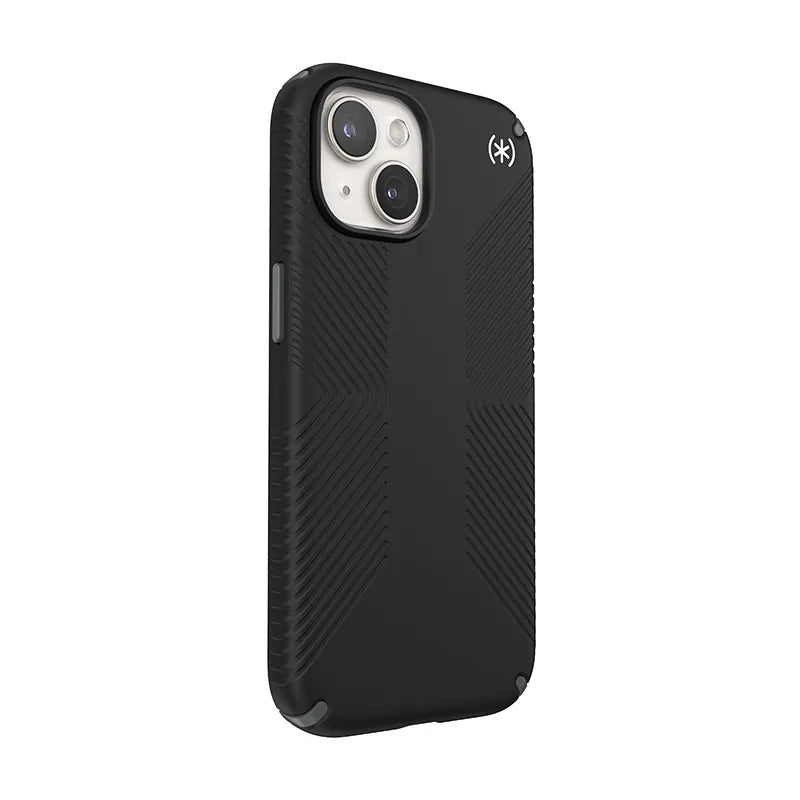 Speck Presidio2 Grip Magsafe - Dėklas iPhone 17e / 16e / 15 / 14 / 13 (Juoda / Skalūno pilka / Balta)
