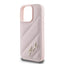 Karl Lagerfeld Quilted Signature – dėklas iPhone 16 Pro (rožinis)