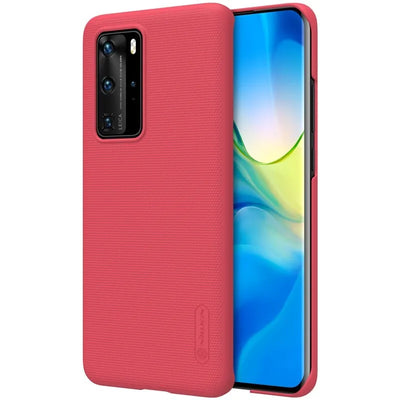 Nillkin Super Frosted Shield - dėklas Huawei P40 Pro (ryškiai raudonas)